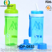 650ml BPA frei Wasserflasche mit Strohhalm (HDP-0833)